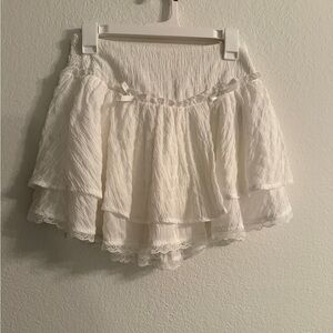 SHEIN Elegant White Lace Skirt